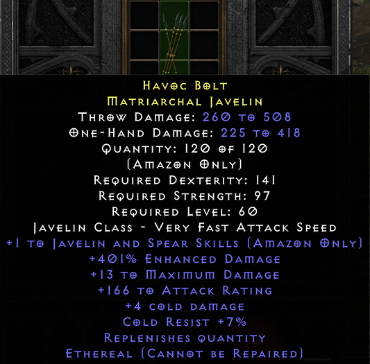 Havoc Bolt – Matriarchal Javelin (Amazon Only)